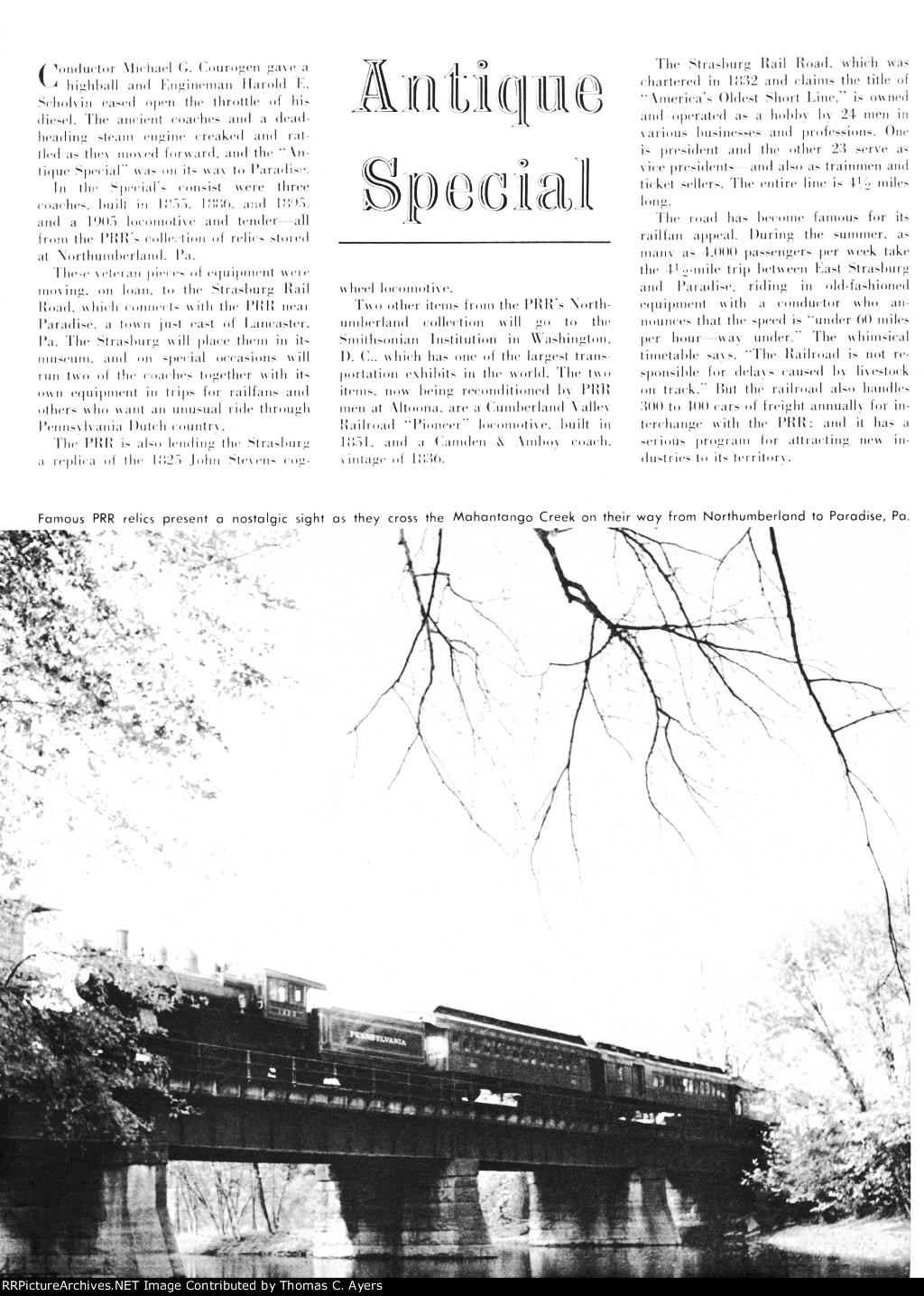 PRR "Antique Special," Page 20, 1961